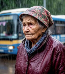 Kierowca autobusu wyrzucił staruszkę bez biletu w strugach deszczu, a potem spotkał ją w domu dyrektora.