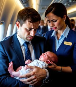 Leciał do domu z niemowlęciem na rękach. To, co zrobiła nieznajoma w pierwszej klasie, wzruszyło serca wszystkich wokół — w kabinie nie było suchego oka.