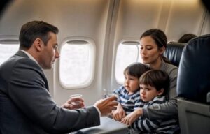 Zostałam sama z trojgiem płaczących niemowląt w samolocie — a potem pilot zrobił coś, czego nigdy nie zapomnę…