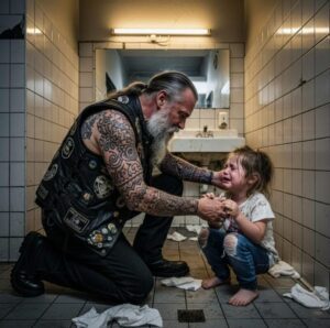 Sześciolatka z siniakami błagała groźnego motocyklistę, by uratował ją przed ojczymem