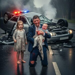 Bezdomna dziewczyna widzi milionera rannego w deszczu z dzieckiem, ale rozpoznaje go, gdy...