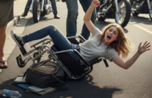„Zejdź z drogi, kaleko!” — krzyk, kopniak i upadek. Sekundy później 99 motocyklistów zatrzymało się i cały świat wstrzymał oddech.