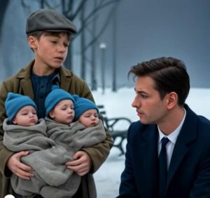 Bogaty biznesmen zatrzymał swój samochód na zaśnieżonej drodze. To, co niósł chłopiec w podartych ubraniach, sprawiło, że zrobiło mu się lodowato w sercu.