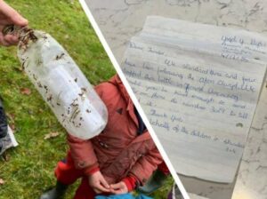 Matka z dziećmi znaleźli nad rzeką butelkę z listem. W liście było napisane: „To naprawdę niesamowite…”.
