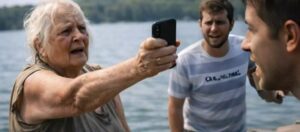 Wnuk zepchnął babcię do jeziora, doskonale wiedząc, że nie umie pływać i panicznie boi się wody. Zrobił to dla żartu. Rodzina stała obok, śmiała się, nagrywała wszystko telefonami. Nikt z nich nawet przez chwilę nie pomyślał, co zrobi ta kobieta, kiedy tylko wydostanie się na brzeg.