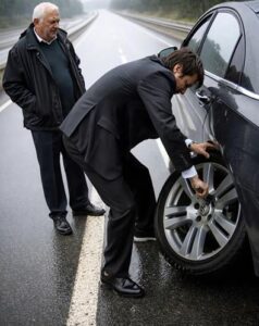Zatrzymałem się na autostradzie, żeby pomóc starszej parze z przebitą oponą i wtedy wydawało się to zwykłym aktem dobroci. Ale tydzień później mama zadzwoniła do mnie z przerażeniem w głosie: „Czemu nam nie powiedziałeś? Jesteś w telewizji!”