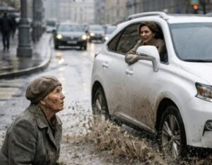 Dziewczyna w drogim samochodzie omal nie potrąciła starszej kobiety, a odjeżdżając, celowo ochlapała ją brudną wodą z kałuży. Nie miała jednak pojęcia, że to spotkanie odmieni jej życie w sposób, którego nigdy by się nie spodziewała
