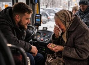 Starsza kobieta w autobusie nie mogła zapłacić za przejazd i poprosiła o zatrzymanie się, aby móc kontynuować podróż pieszo. Jednak zachowanie młodego kierowcy zszokowało wszystkich pasażerów