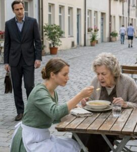 „Miliarder był świadkiem, jak młoda kelnerka z czułością pomagała jego matce cierpiącej na chorobę Parkinsona, a ta spokojna chwila zapoczątkowała nieoczekiwany ciąg zdarzeń”.