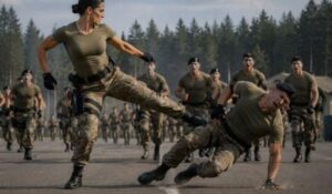 Podczas porannego biegu jeden z żołnierzy celowo podstawił nogę nowej rekrutce, chcąc ją ośmieszyć na oczach wszystkich… Nie miał jednak najmniejszego pojęcia, co wydarzy się za chwilę.