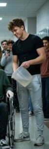 Znęcający się uczniowie wylali lodowatą wodę na chłopaka z niepełnosprawnością — i to w samym środku nagrania. Kilka minut później cały szkolny korytarz pogrążył się w ciszy z powodu, którego nikt nie był w stanie przewidzieć.