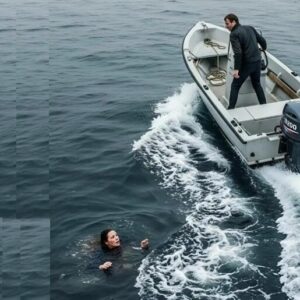 — „Płyń, jeśli potrafisz!” — krzyknął brat mojego męża, zanim odpłynął, zostawiając mnie pośrodku oceanu. Następnego dnia, gdy mnie zobaczył, zamarł z przerażenia.