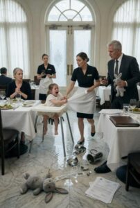 Milcząca córka miliardera chwyciła mnie obiema rękami za fartuch i krzyknęła: „Mamo!” na środku restauracji, gdzie kazano mi nie patrzeć jej ojcu w oczy – a jej zabawka wyjawiła prawdę.