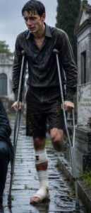 Miliarder płakał na grobie swojego syna na cmentarzu… kiedy głos zza nagrobka wyszeptał: „Tato… to nie jest mój grób.”